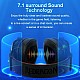 REDRAGON ZEUS 2 H510 Gaming USB Headphone Noise Cancelling,7.1 Surround Compute Headset Earphones Microphone for PS5/4 Xbox One