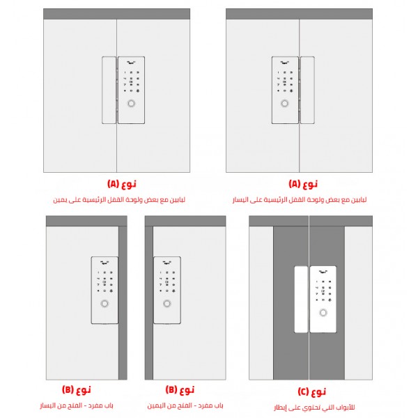 Fingerprint Glass Door Lock Bluetooth Wifi Support Phone APP 4 Unlock Method For Office Glass And Wooden Door