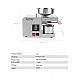 Automatic Oil Press Machine for Home and Commercial Use, Cold and Hot Pressing, Rust Resistant, Stainless Steel