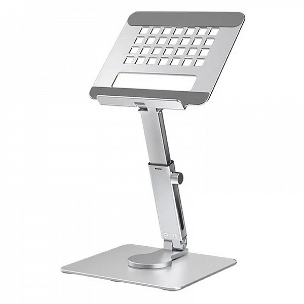 Aluminum Tablet Stand 360°Rotating Folding Adjustable Desk Holder Mount Riser for 4-14 Inc Tablets