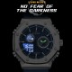 NAVIFORCE men's sports quartz watch with a digital alarm and a silicone strap that is waterproof and features luminous hands