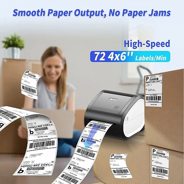 Phomemo Thermal Label Printer 20-115mm Thermal Shipping Label Printer Thermal Barcode Printer Support QR Code