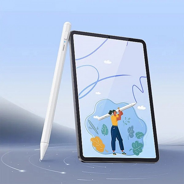 Baseus Stylus Lite with LED for Apple Pencil iPad, offering Palm Rejection and a Magnetic Design, for iPad Pro models from 2018 to 2023