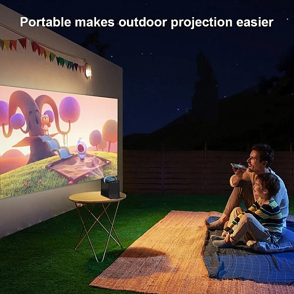 HONGTOP P11 Android Smart Mini Projector 300ANSI Lumen Portable Projector 4K with WIFI Bluetooth 1080P Home Movie Theater Beamer