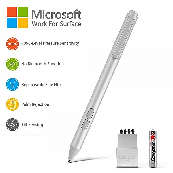 Touch Stylus Pen for Microsoft Surface 4096 Pressure Sensitivity Palm Rejection Compatible with New Surface Pro 9 & Pro 8